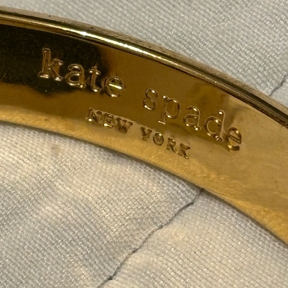 Kate Spade Green and Gold Enamel Bangle - Picture 3 of 5